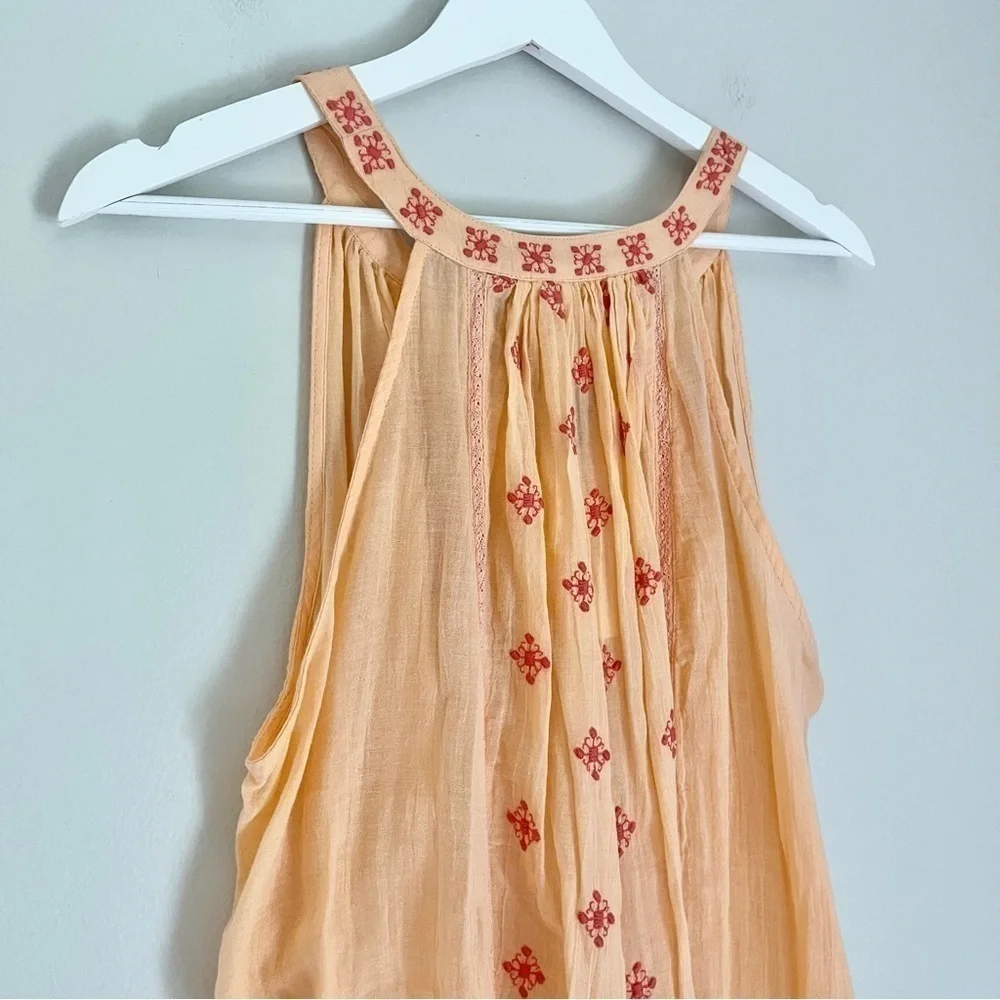 NWT Anthropologie‎ Mermaid Women’s Desert Rose Beach Dress Peach Orange Small
